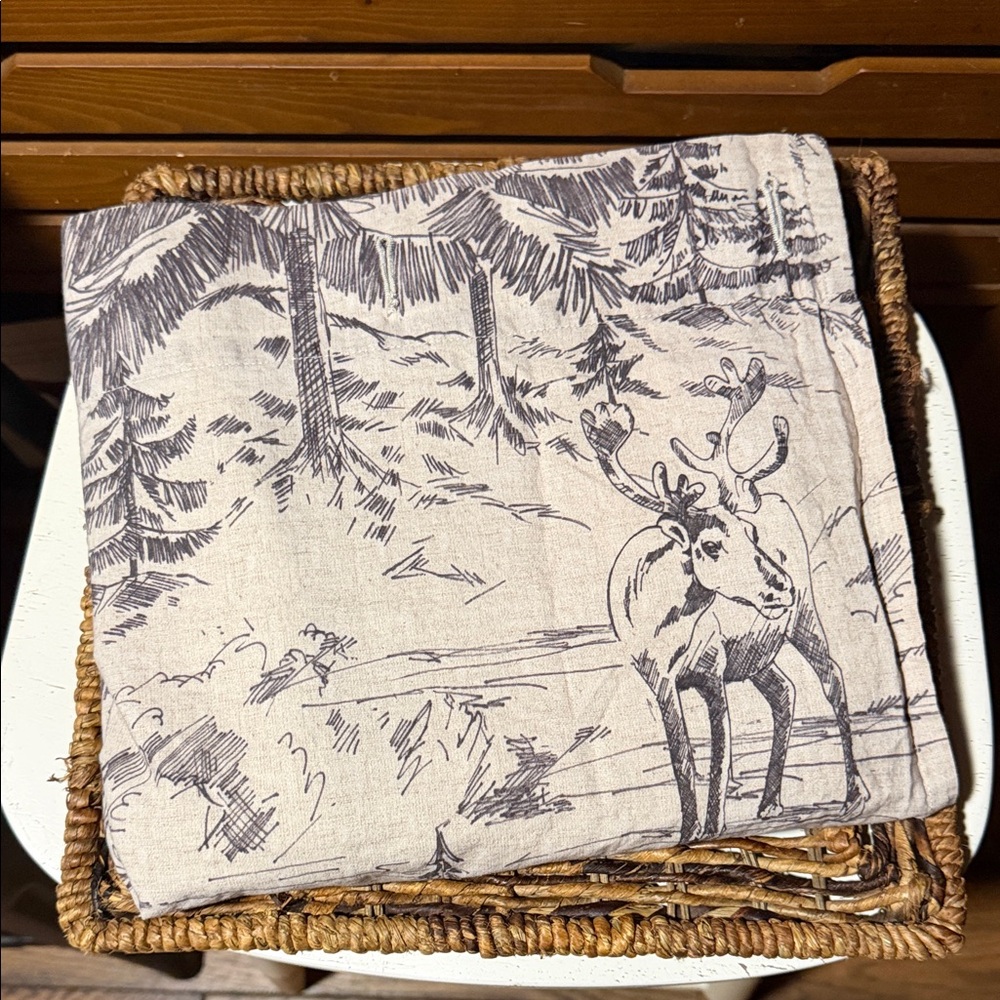 Pottery Barn Rustic Forest Shower Curtain